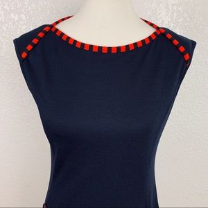 Tatiana /& Natouchi Womens Dress Navy Blue Red Sz Medium Ahoy Sailor Stitch Fix